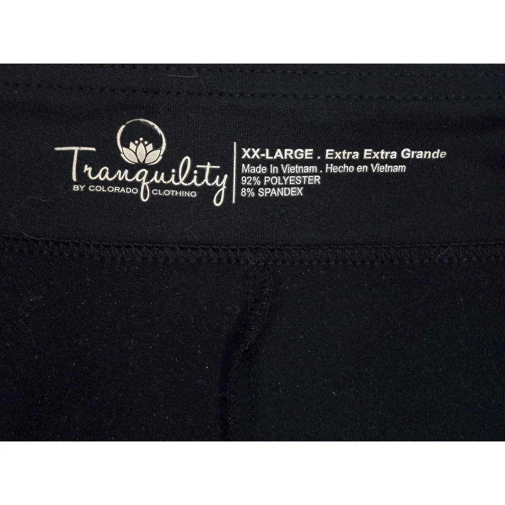 Tranquility Floral Skort Black White Athletic Skirt Size XXL Golf Athleisure 2XL